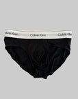 3 Slip Calvin Klein Nero elastico Bianco