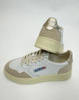 Sneakers Autry white suede Oro