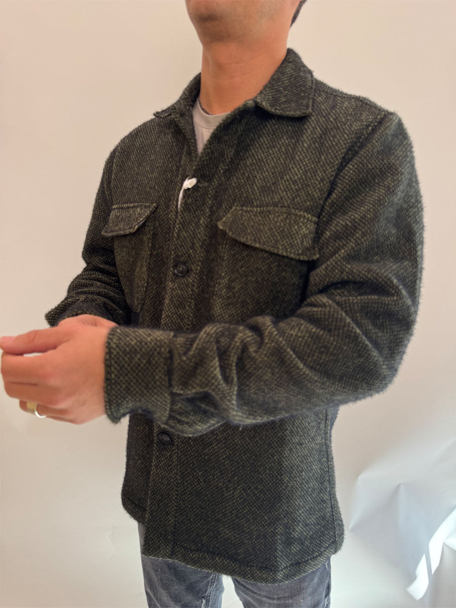 Camicia Overshirt Alessandro Lamura verde