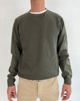 Pullover Seinse verde militare, nero, blu o grigio ghiaccio