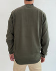 Pullover Seinse verde militare, nero, blu o grigio ghiaccio