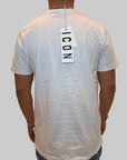 T-shirt Icon logo centrale bianco o nero