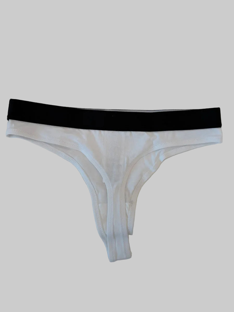 3 Perizomi Palm Angels Colore Nero Bianco e Grigio