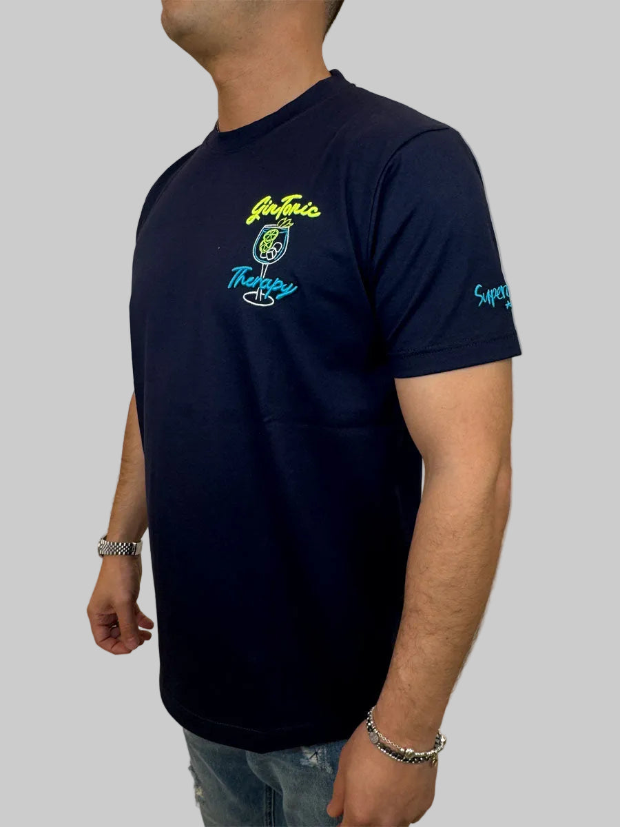 T-Shirt Superculture Gin Tonic Therapy 2 Colori