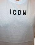 T-shirt Icon logo centrale bianco o nero