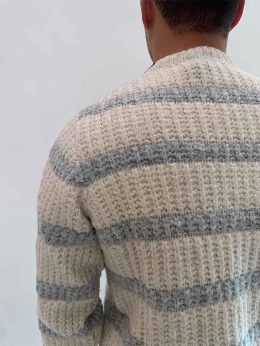 Pullover Gianni Lupo righe 2 colori