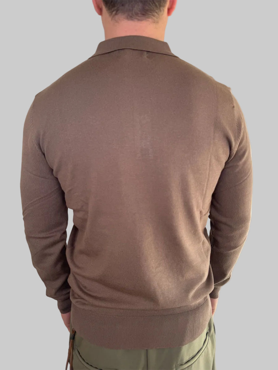 Polo Gianni Lupo Manica Lunga in filo 2 Colori