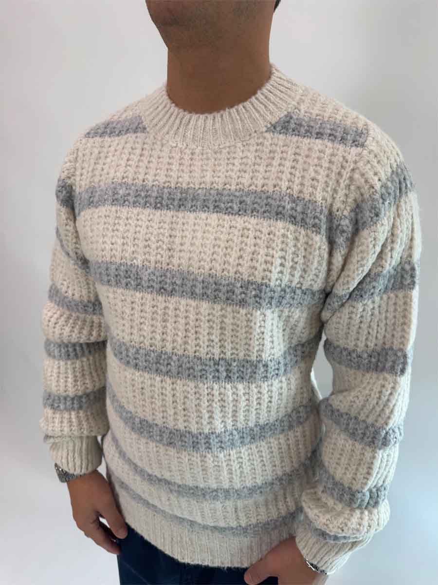 Pullover Gianni Lupo righe 2 colori