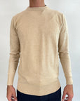 Pullover OverD basic beige melange