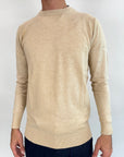 Pullover OverD basic beige melange