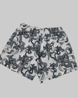 Boxer Mare Philipp Plein bianco con stampa nero