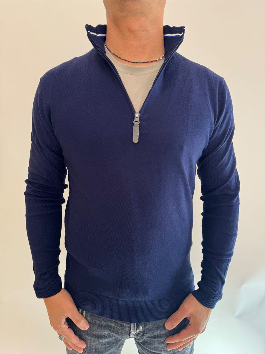 Pullover OverD mezza zip 3 colori