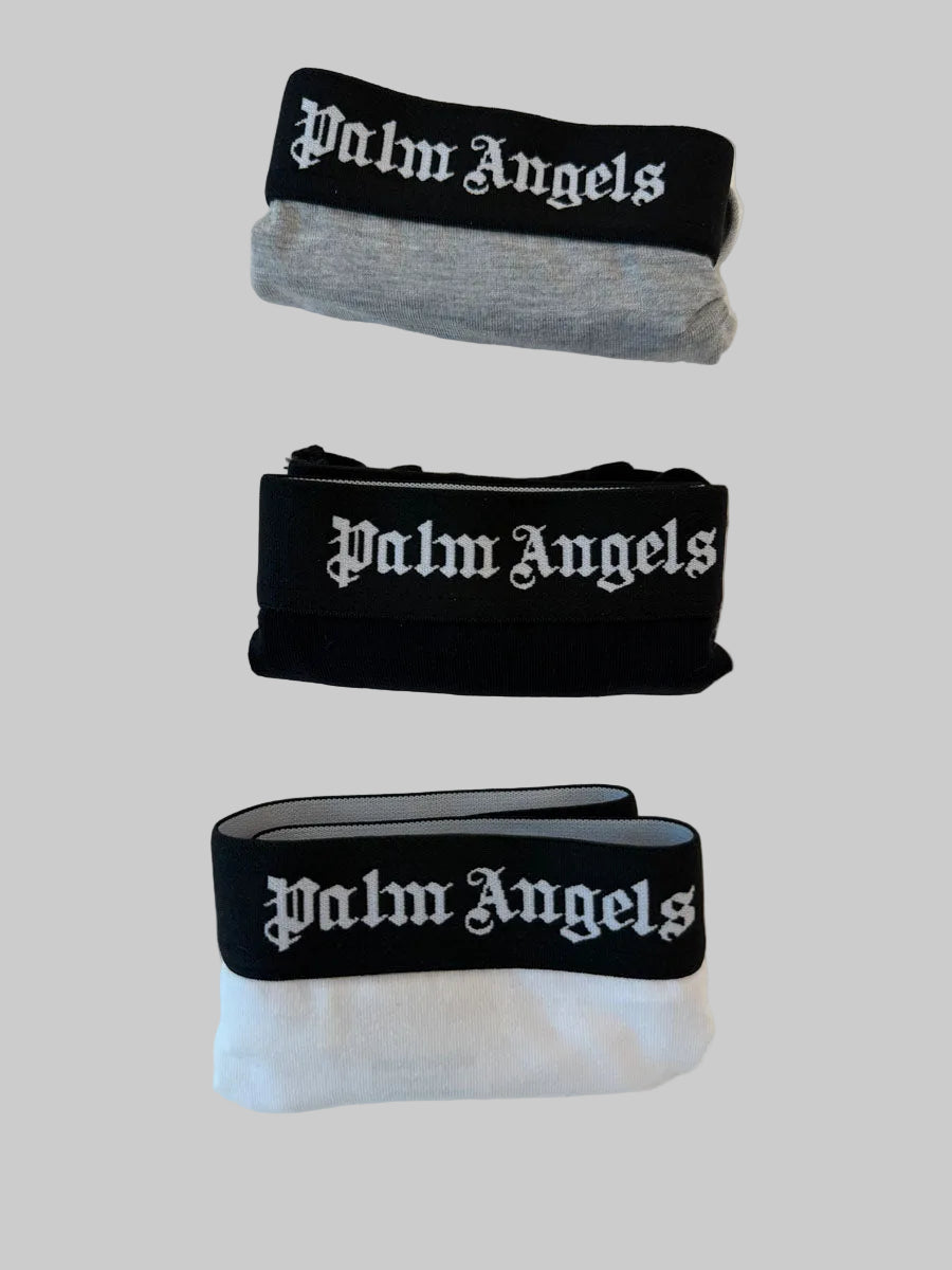 3 Brasiliane Palm Angels Colore Nero Bianco e Grigio