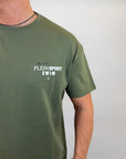 T-shirt Philipp Plein Sport Swim logo sul retro colore nero o verde militare