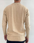 Pullover OverD basic beige melange