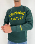 Felpa Superculture Champagne Culture verde