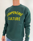 Felpa Superculture Champagne Culture verde