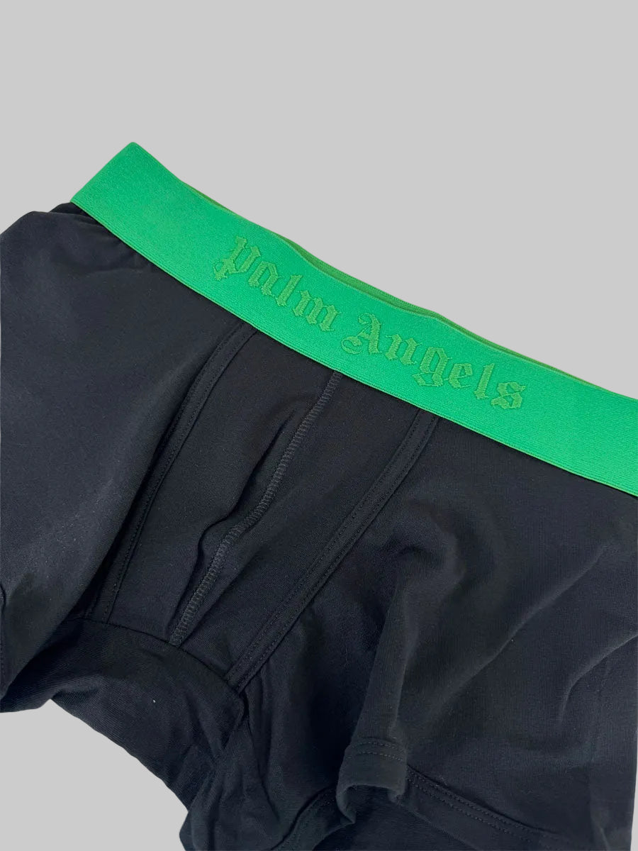 3 Boxer Palm Angels colore nero con elastico colorato