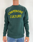 Felpa Superculture Champagne Culture verde