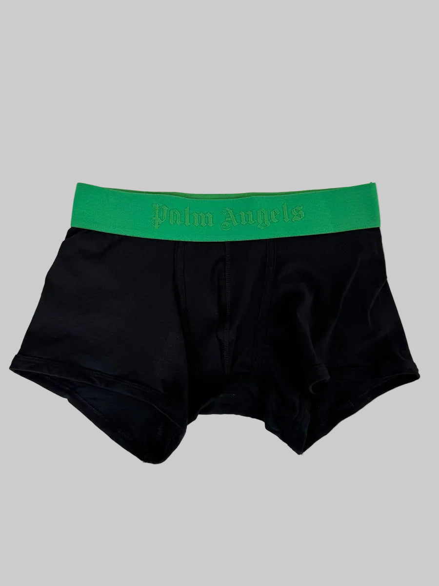 3 Boxer Palm Angels colore nero con elastico colorato