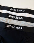 3 Slip Palm Angels Colore Nero Bianco e Grigio