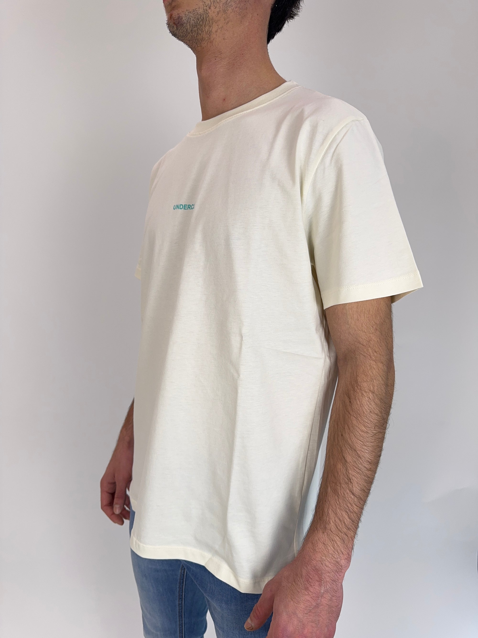T-shirt Underclub latte o nero logo tiffany