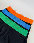 3 Boxer Palm Angels colore nero con elastico colorato