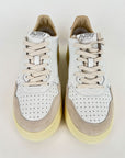 Sneakers Autry White Suede e Argento