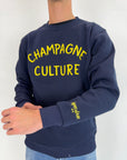 Felpa Superculture Champagne Culture blu