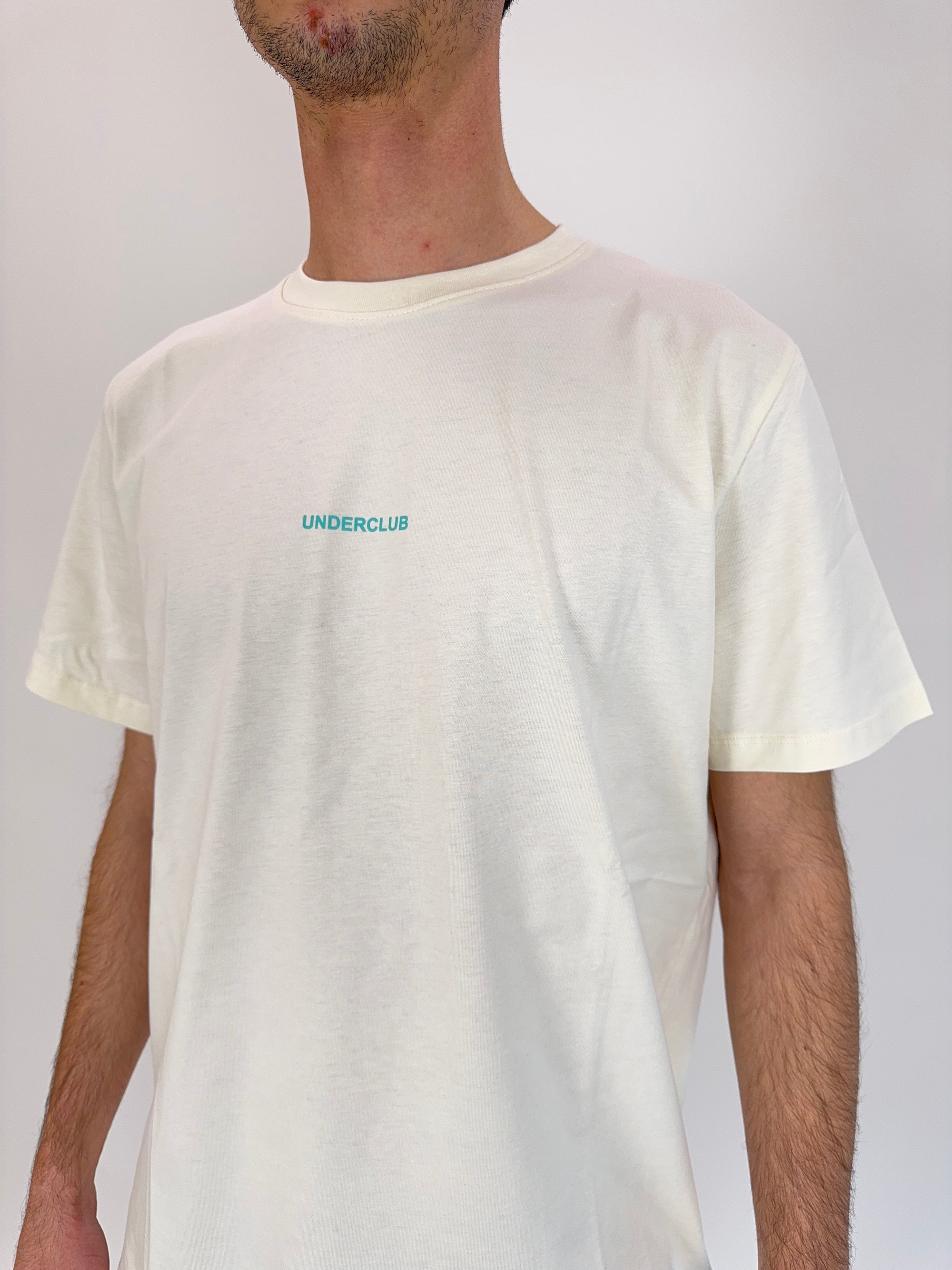 T-shirt Underclub latte o nero logo tiffany