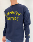 Felpa Superculture Champagne Culture blu