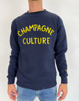 Felpa Superculture Champagne Culture blu