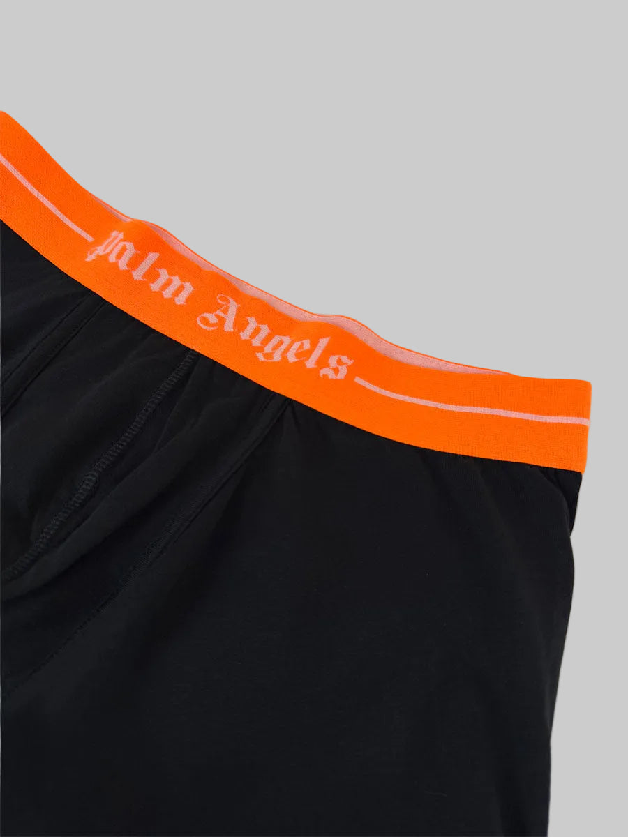 2 Boxer Palm Angels colore nero con elastico colorato