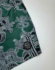 Boxer Mare Philipp Plein verde con stampa nero