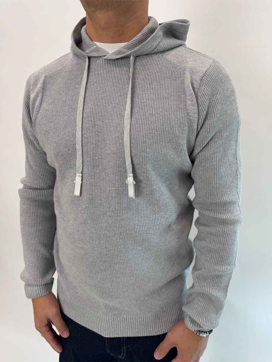 Pullover Seinse cappuccio Blu o Grigio perla