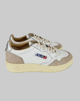 Sneakers Autry White Suede e Argento