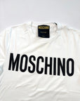 T-shirt Moschino logo bianco