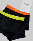 2 Boxer Palm Angels colore nero con elastico colorato