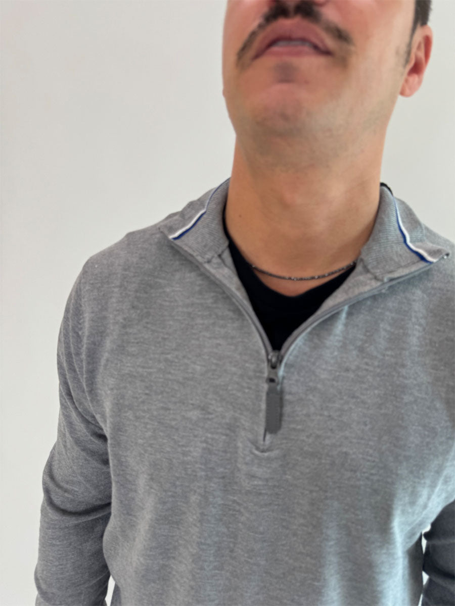 Pullover OverD mezza zip 3 colori