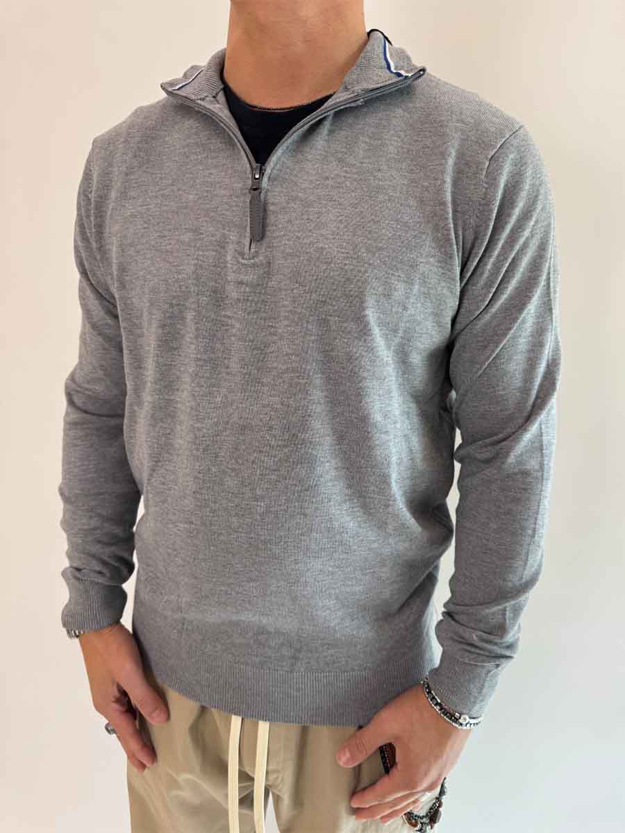 Pullover OverD mezza zip 3 colori