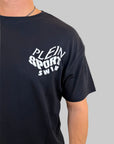 T-shirt Philipp Plein Sport Swim logo tigre sul retro bianco o nero