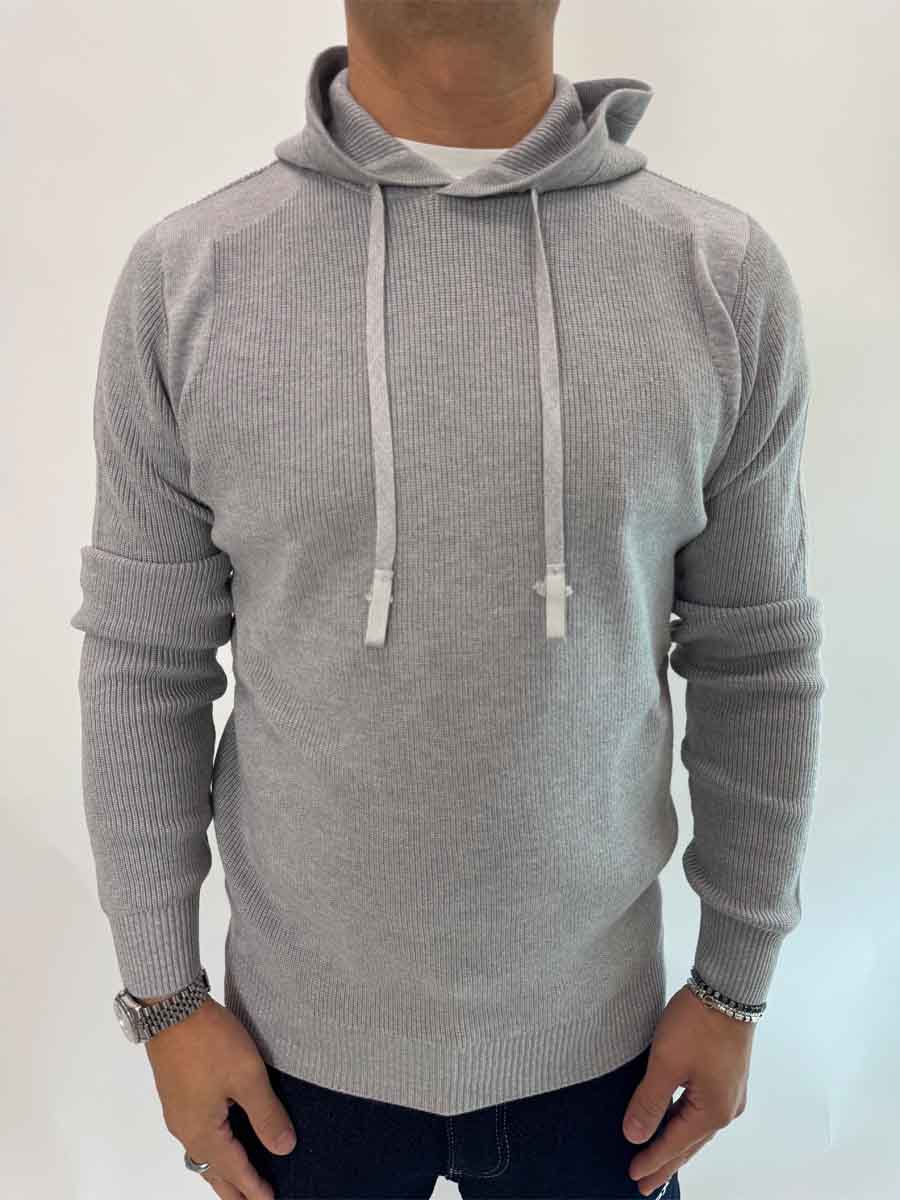 Pullover Seinse cappuccio Blu o Grigio perla