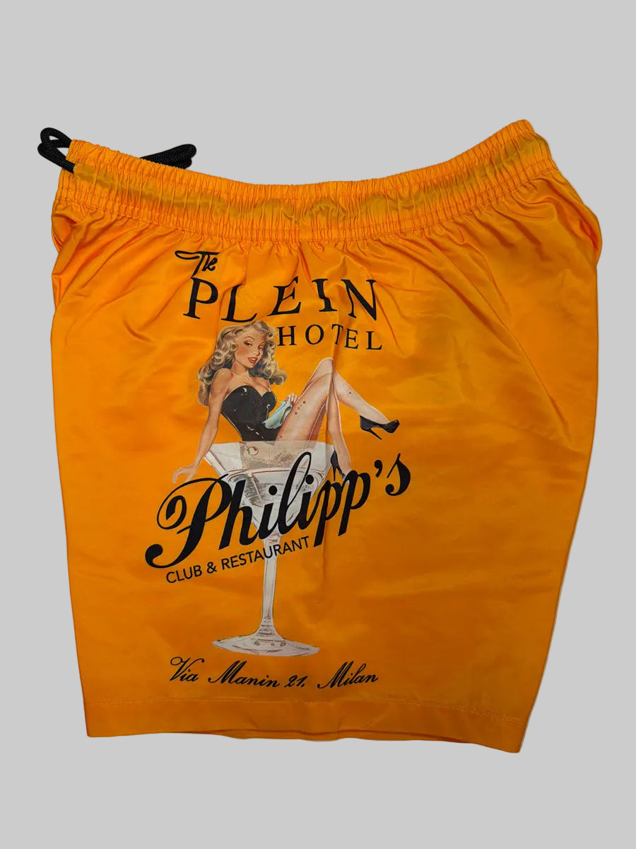Boxer Mare Philipp Plein Pin-Up Arancio