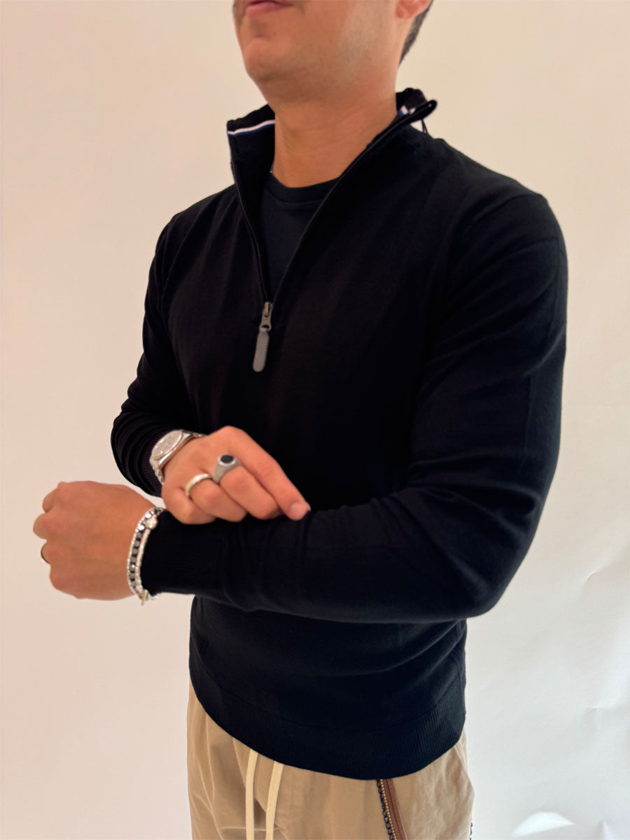 Pullover OverD mezza zip 3 colori