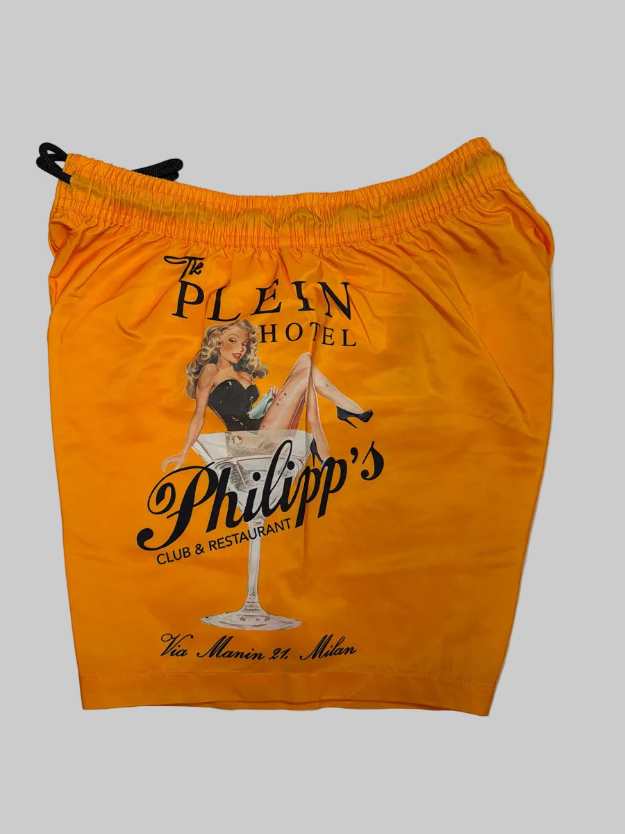 Boxer Mare Philipp Plein Pin-Up Arancio