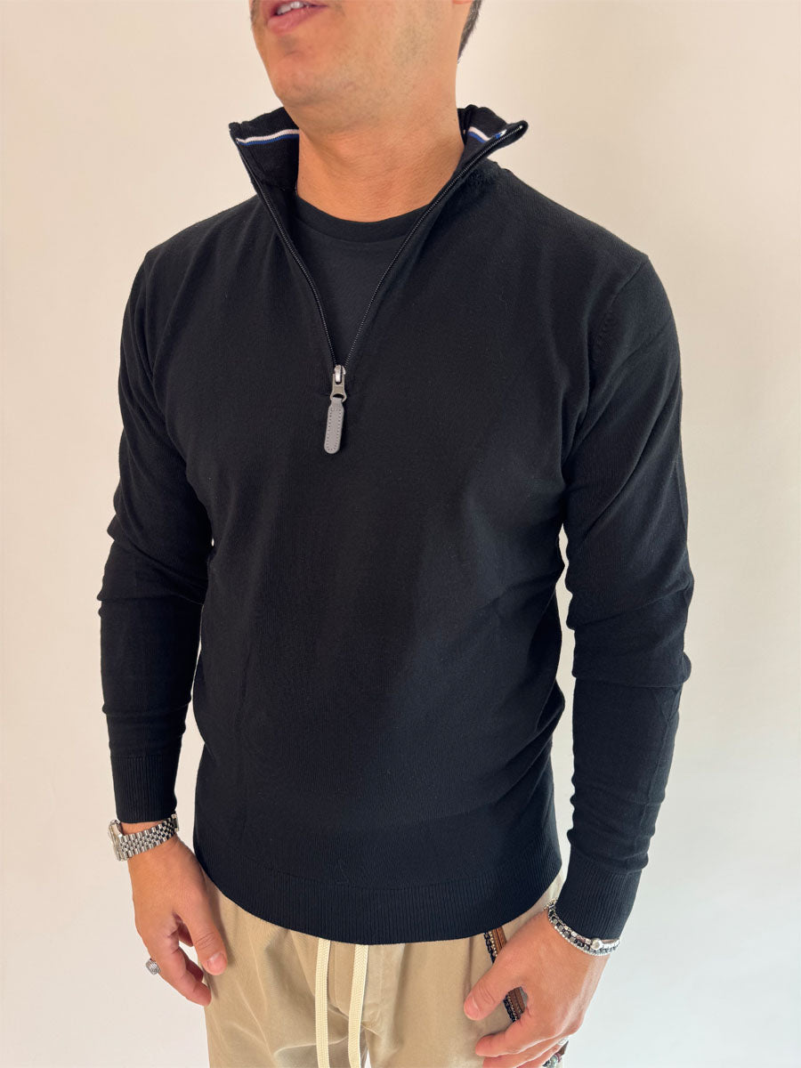 Pullover OverD mezza zip 3 colori