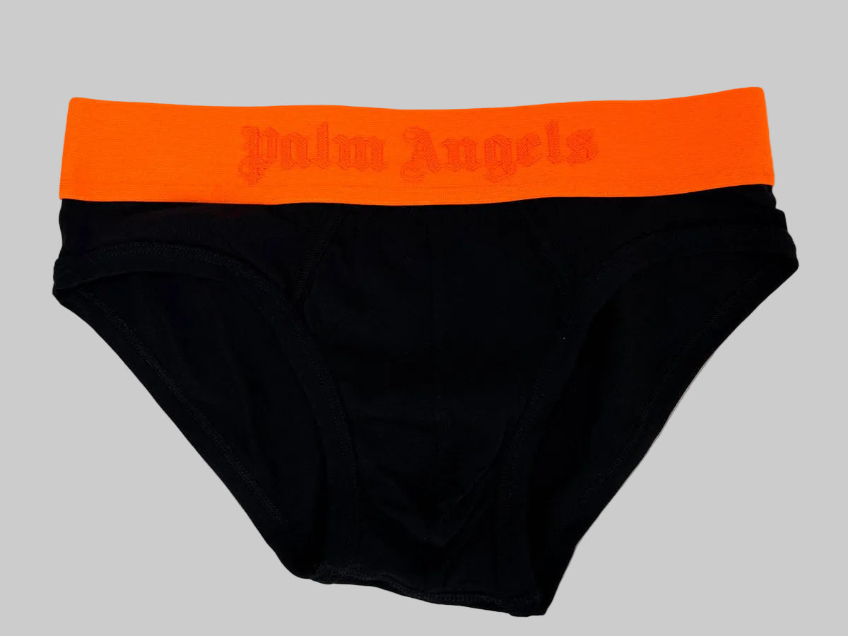 3 Slip Palm Angels colore nero con elastico colorato
