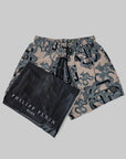 Boxer Mare Philipp Plein beige con stampa nero