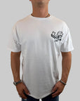 T-shirt Philipp Plein Sport Swim logo tigre sul retro bianco o nero