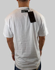 T-shirt Philipp Plein Sport Swim bianco con logo fluo